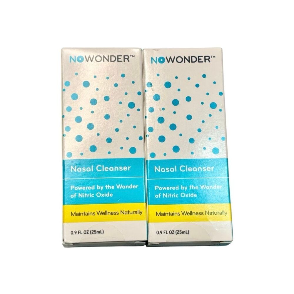 2 pack NoWonder Nasal Cleanser- 0.9 fl oz | Nitric Oxide Producing Nasal Wellnes